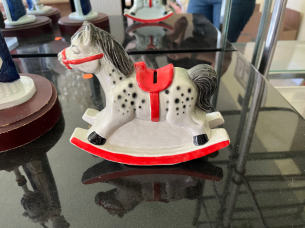 West Germany Vintage Goebel Rocking Horse Bank